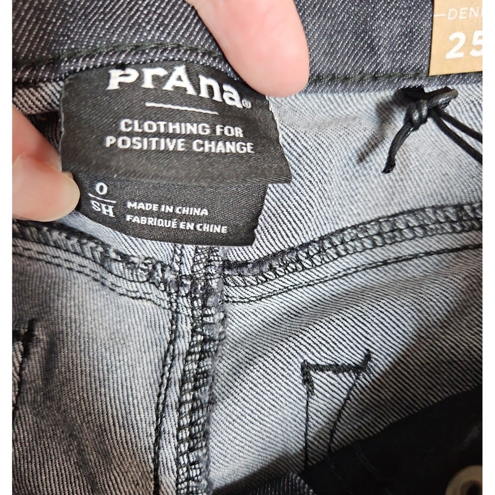 prAna Womens Gray Kayla High Rise Jeans Size 0 Short NWT - Picture 5 of 9